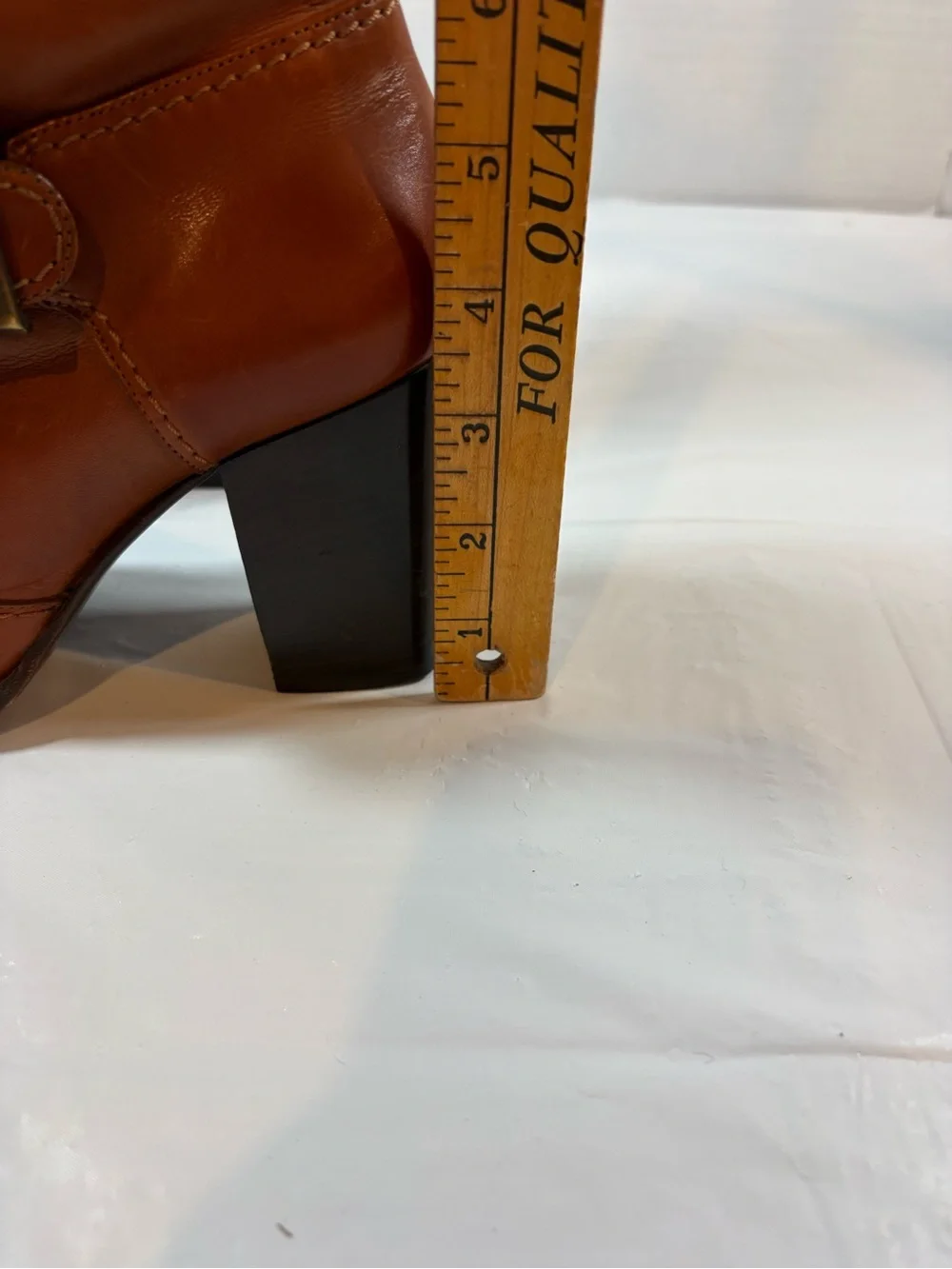 Vintage Robert Clergerie | Paris | 9.5B| Cognac Leather Knee High Boots| Buckle